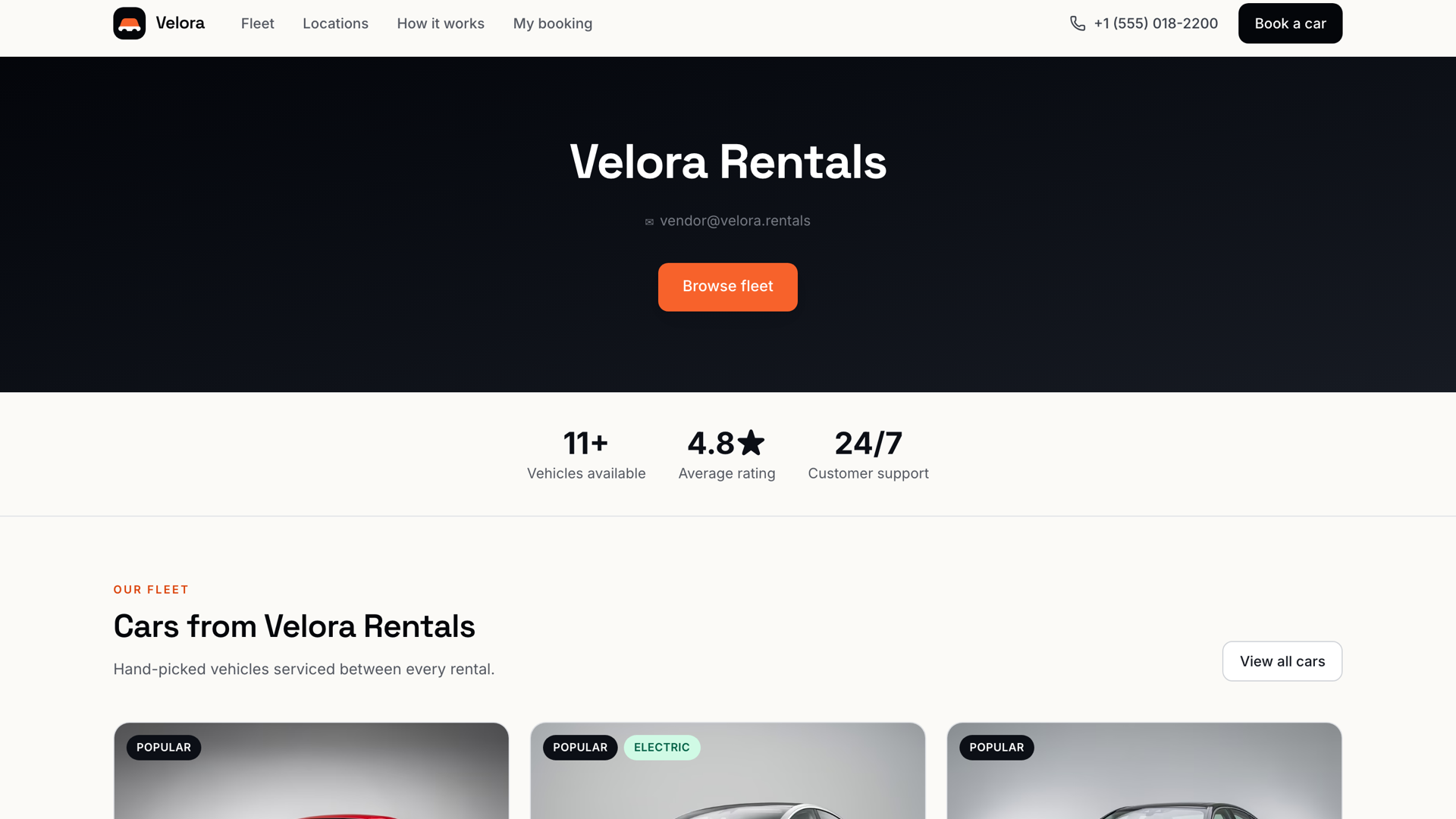 Vendor Storefront & Partner Profile